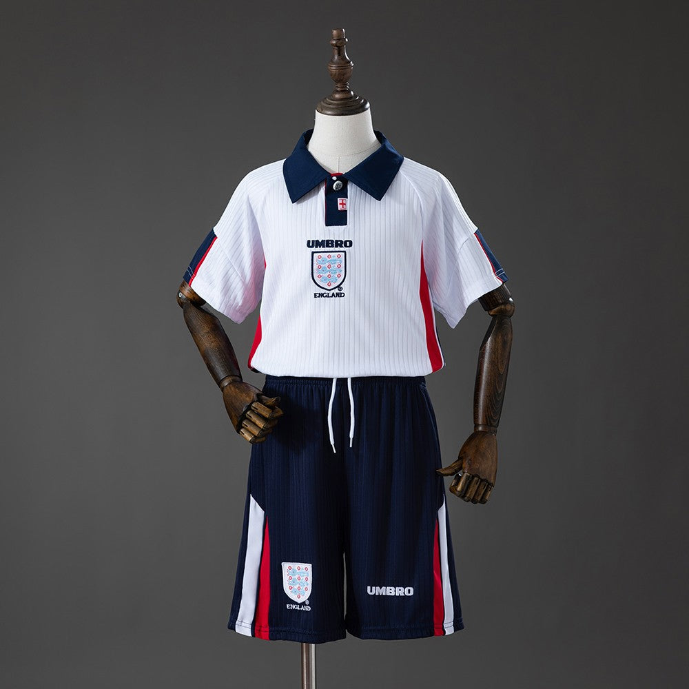 England 1998 Home Kids Retro Kit