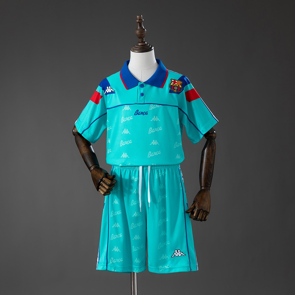FC Barcelona 1992/1995 Away Kids Retro Kit