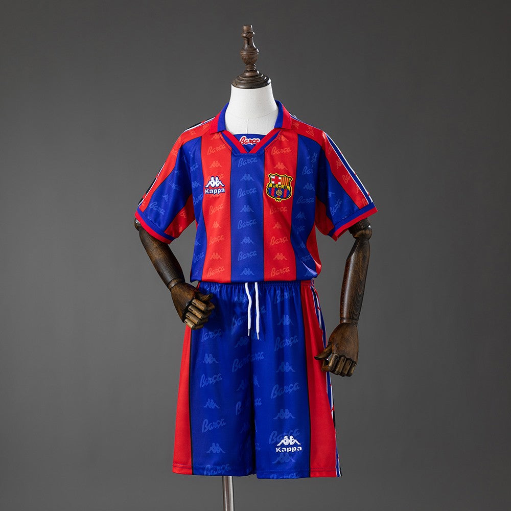 FC Barcelona 1996/1997 Home Kids Retro Kit