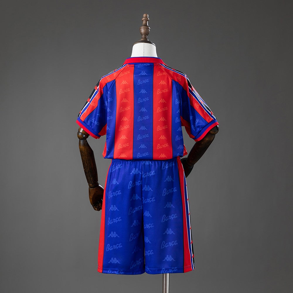 FC Barcelona 1996/1997 Home Kids Retro Kit