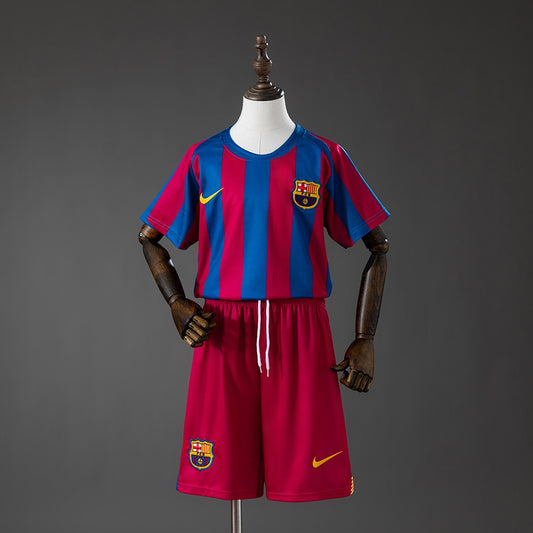 FC Barcelona 2005/2006 Home Kids Retro Kit