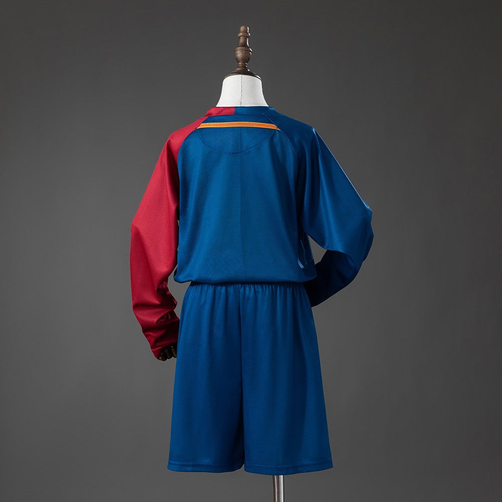 FC Barcelona 2008/2009 Home Long Sleeve Kids Retro Kit