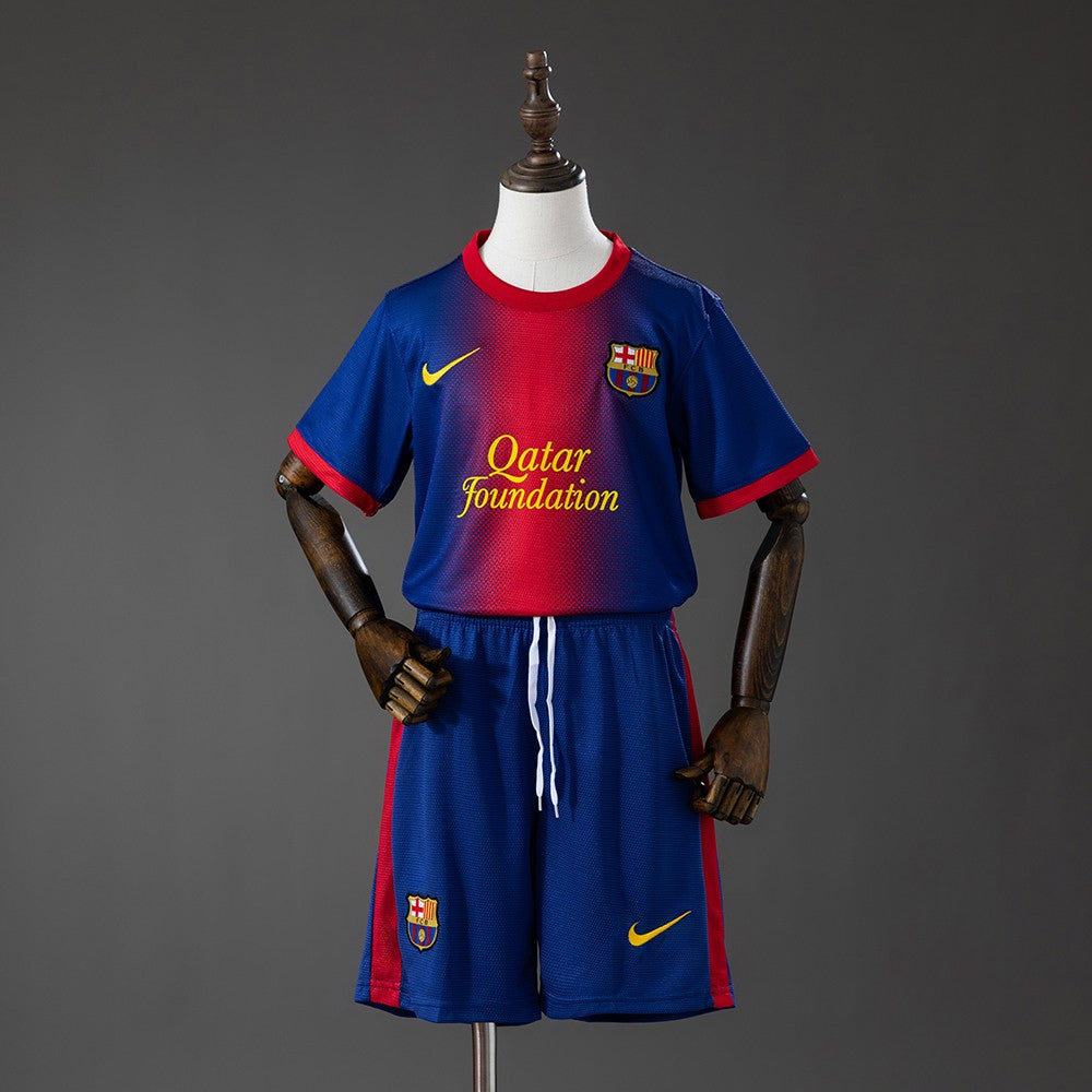 FC Barcelona 2012/2013 Home Kids Retro Kit