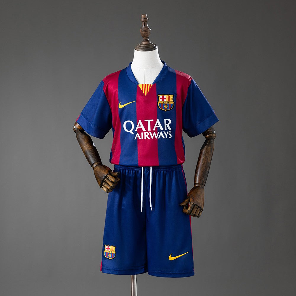 FC Barcelona 2014/2015 Home Kids Retro Kit
