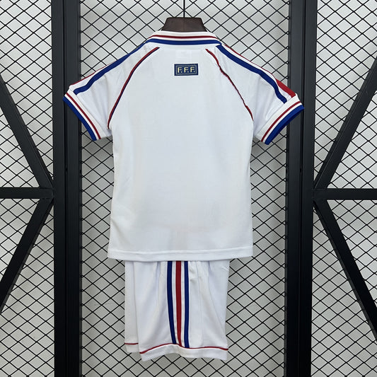 France 1998 Away Kids Retro Kit
