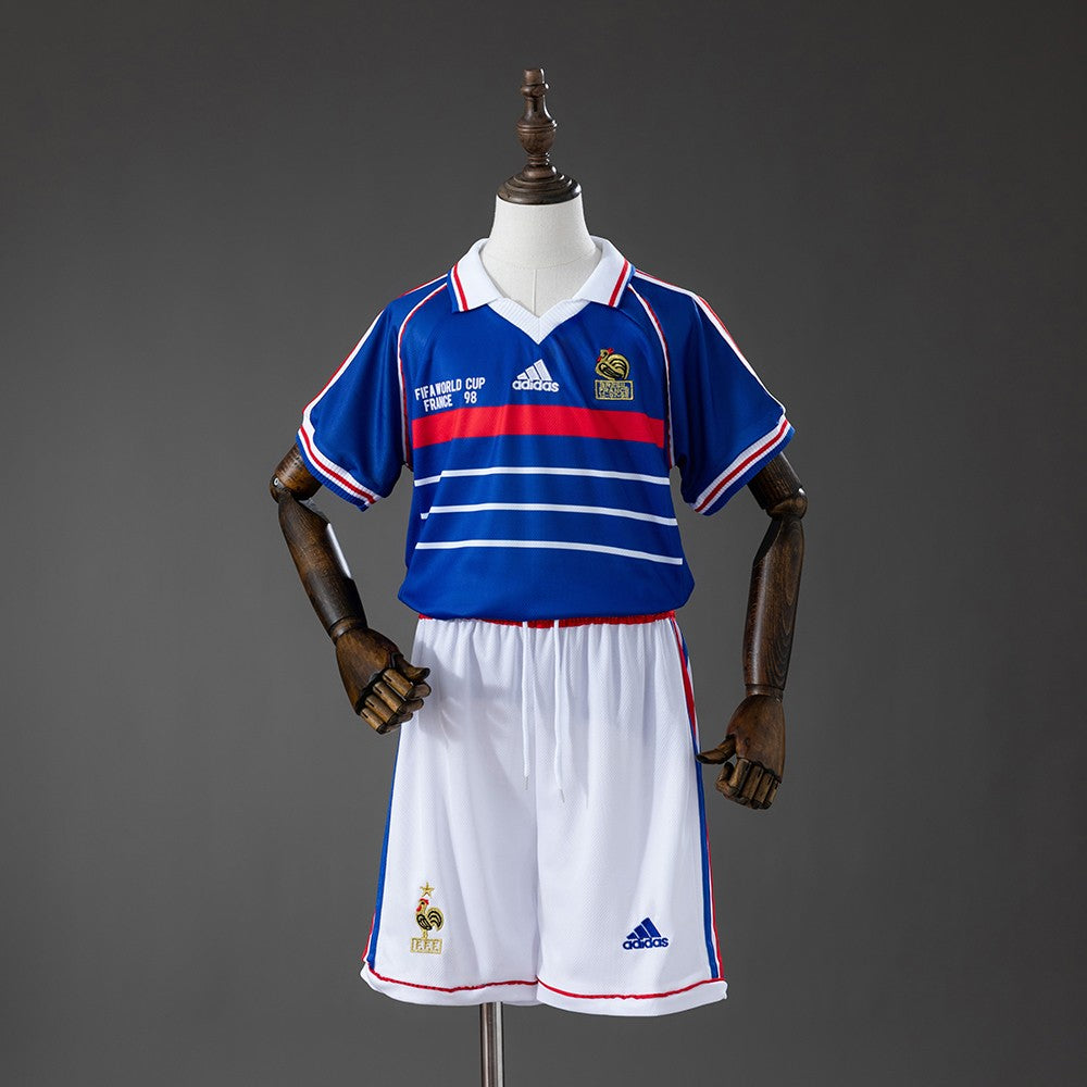 France 1998 Home Kids Retro Kit