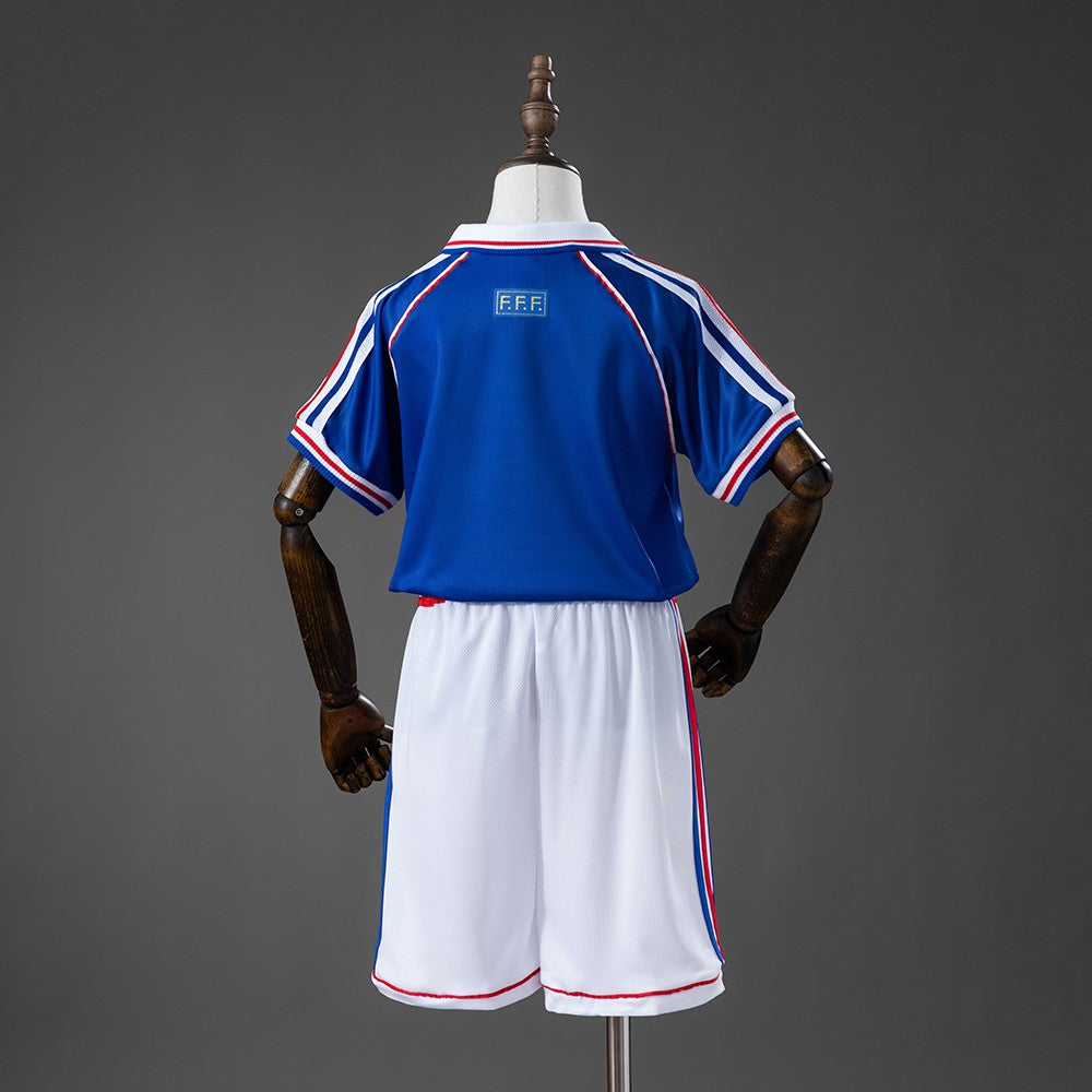 France 1998 Home Kids Retro Kit