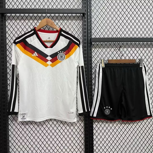 Germany Home Kids Long Sleeve Kit World Cup 2026