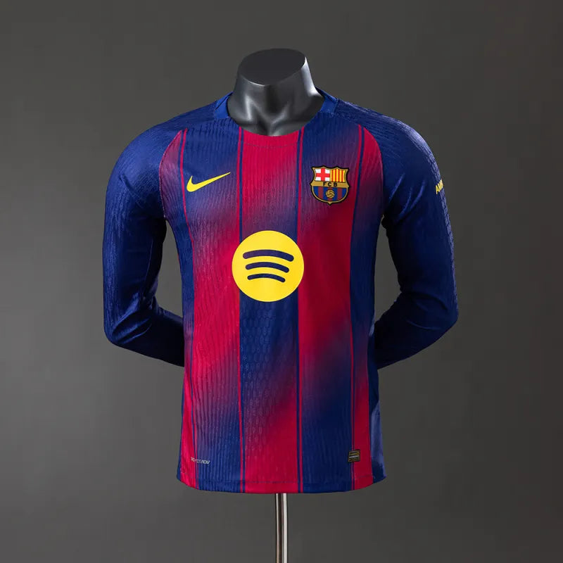 FC Barcelona Home Player Kit 2025/26 Long Sleeve
