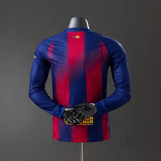 FC Barcelona Home Player Kit 2025/26 Long Sleeve