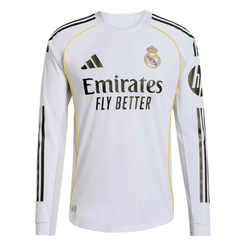 Real Madrid Home Player Kit 2025/26 Long Sleeve