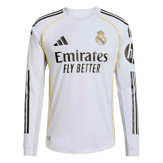 Real Madrid Home Player Kit 2025/26 Long Sleeve
