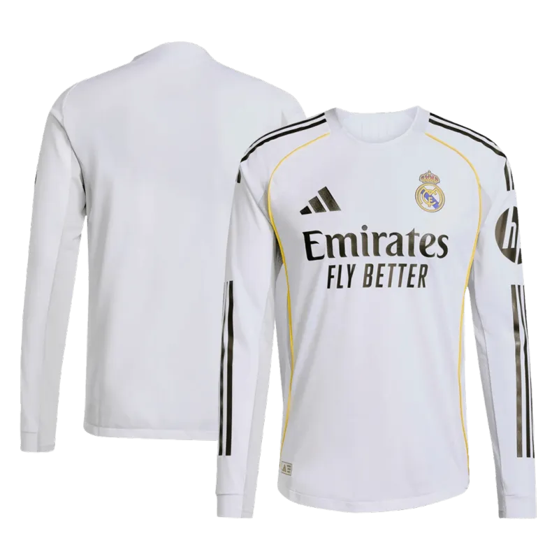 Real Madrid Home Player Kit 2025/26 Long Sleeve
