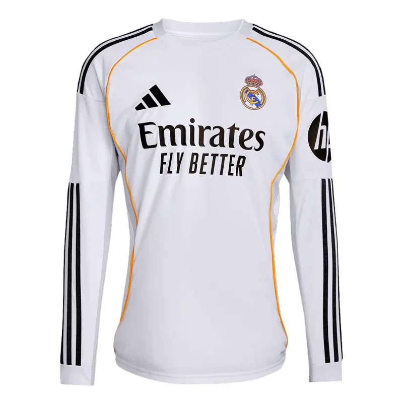 Real Madrid Home Replica Kit 2025/26 Long Sleeve