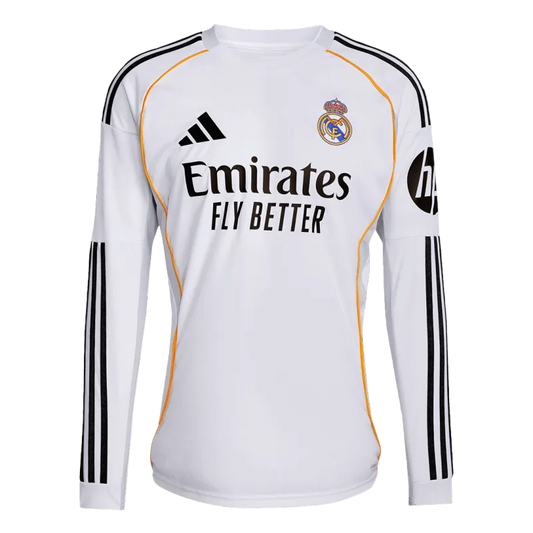 Real Madrid Home Replica Kit 2025/26 Long Sleeve