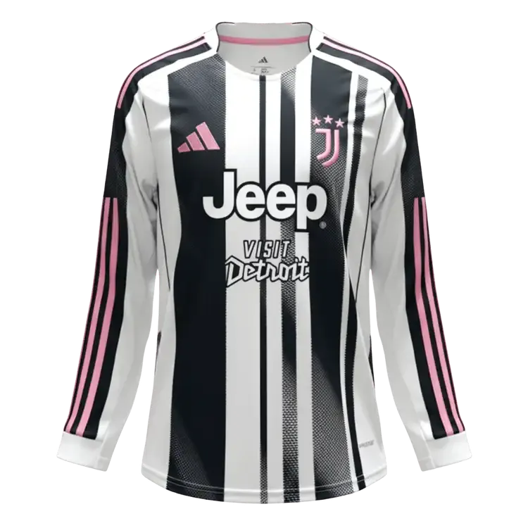 Juventus Home Replica Long Sleeve Kit 2025/26