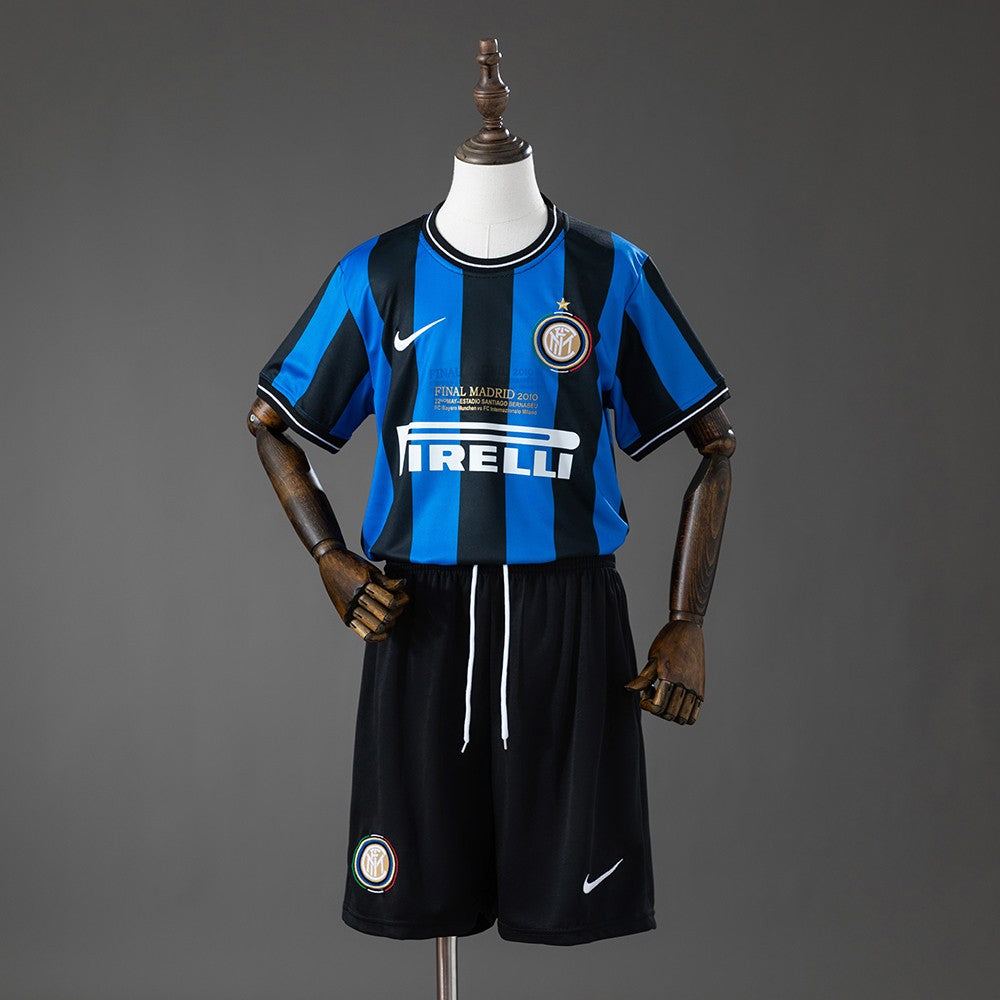 Inter Milan 2009/2010 Home Kids Retro Kit