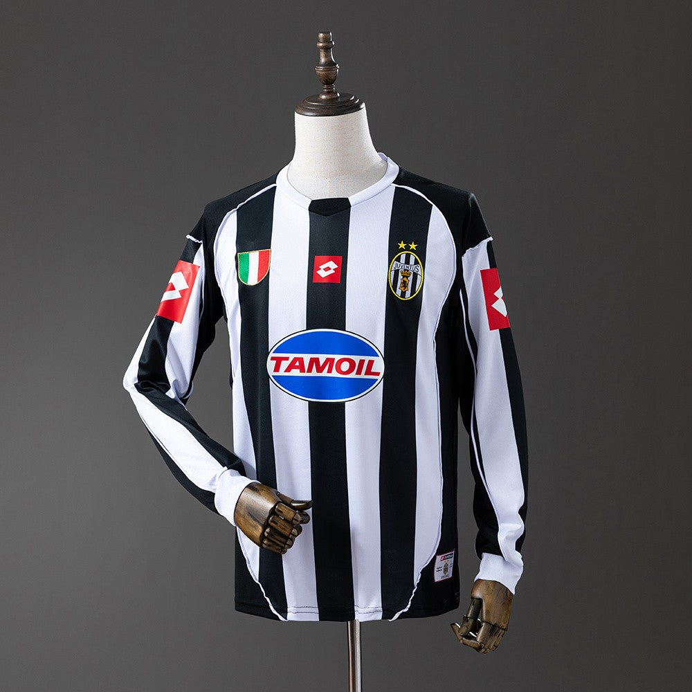 Juventus 2002/2003 Home Long Sleeve Retro Kit