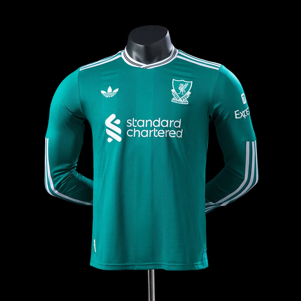 Liverpool Third Player Kit 2025/26 Long Sleeve