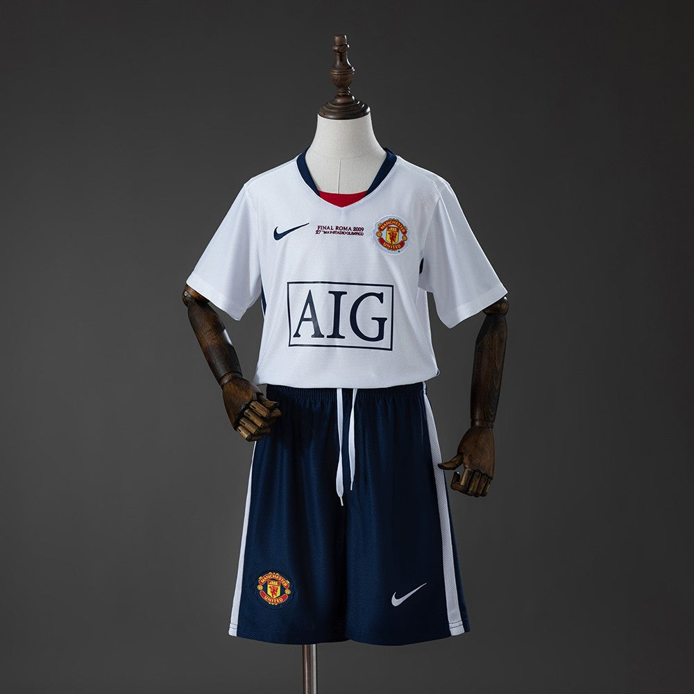 Manchester United 2008/2009 Away Kids Retro Kit