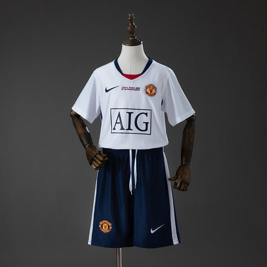 Manchester United 2008/2009 Away Kids Retro Kit