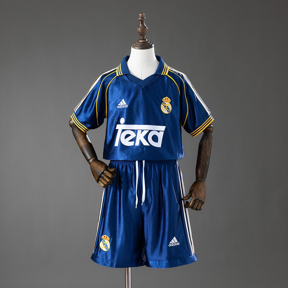 Real Madrid 1998/2000 Third Kids Retro Kit