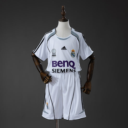 Real Madrid 2006/2007 Home Kids Retro Kit
