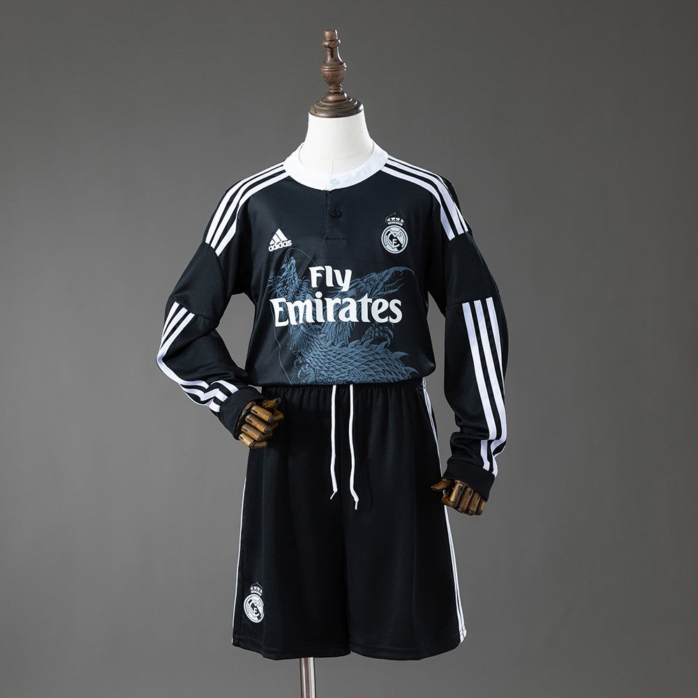 Real Madrid 2014/2015 Third Long Sleeve Kids Retro Kit