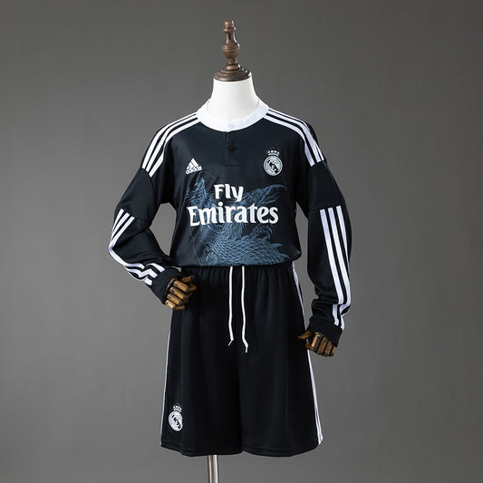 Real Madrid 2014/2015 Third Long Sleeve Kids Retro Kit