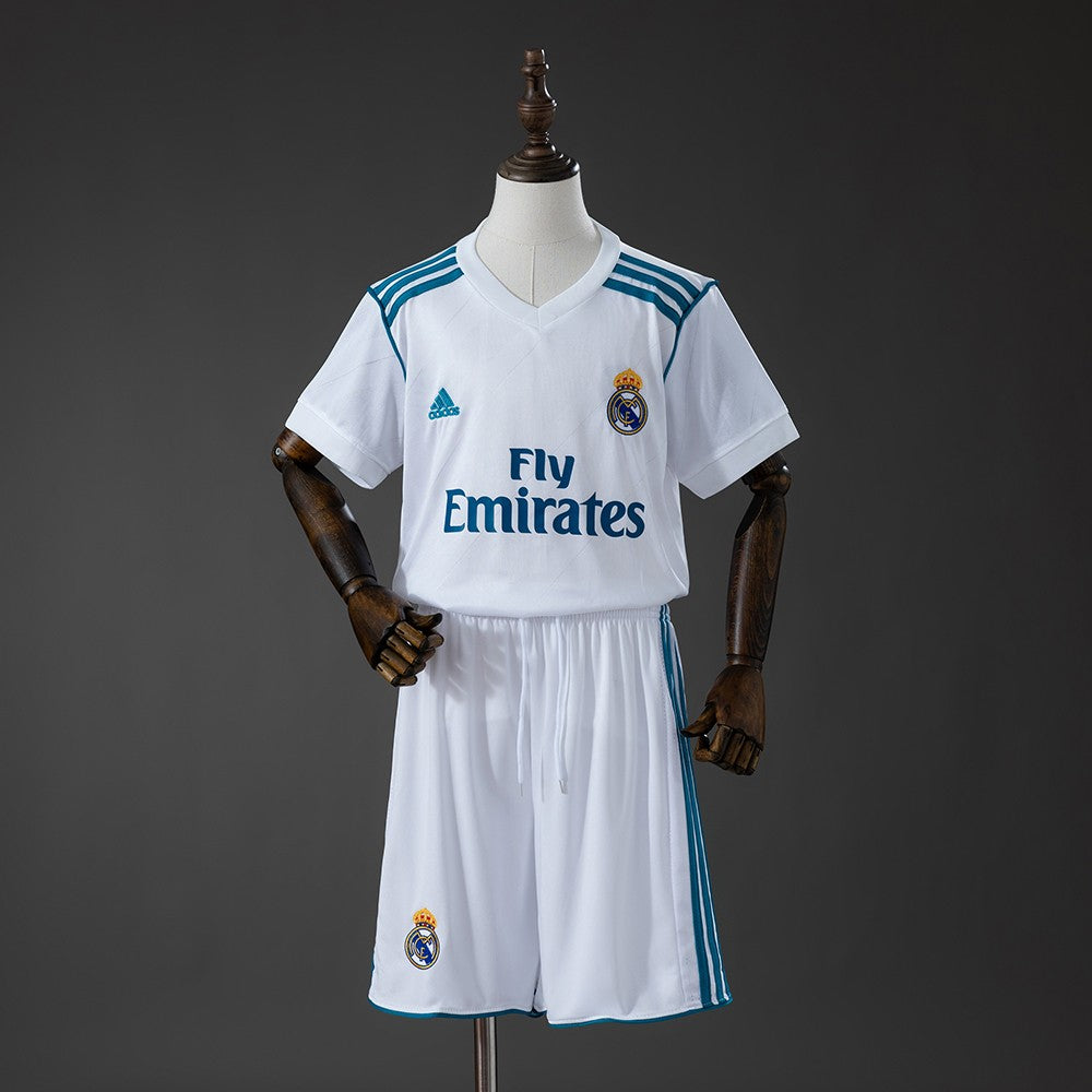 Real Madrid 2017/2018 Home Kids Retro Kit