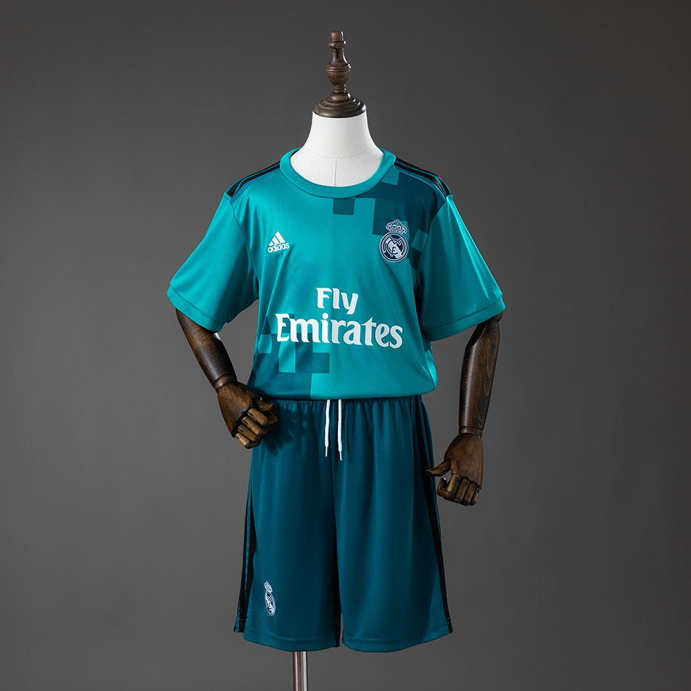 Real Madrid 2017/2018 Third Kids Retro Kit