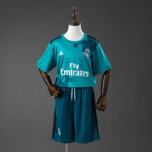 Real Madrid 2017/2018 Third Kids Retro Kit