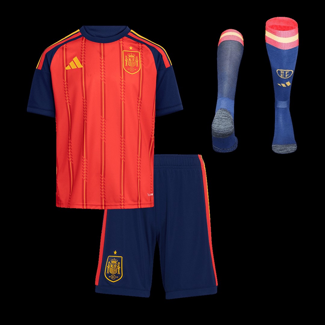 Spain Home Kids Full Kit World Cup 2026