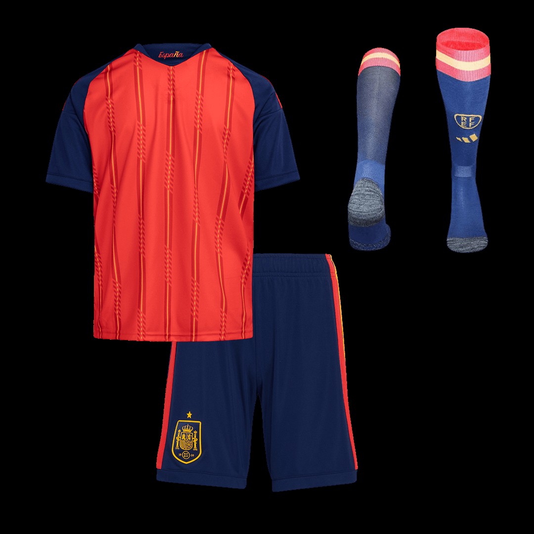 Spain Home Kids Full Kit World Cup 2026