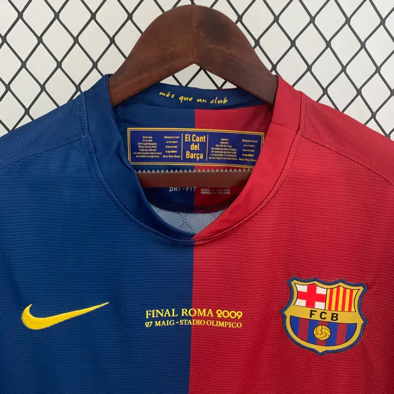 FC Barcelona Retro Home Kit 2008/09 Long Sleeve