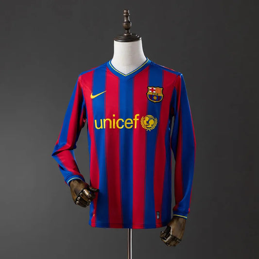 FC Barcelona Retro Home Kit 2009/10 Long Sleeve