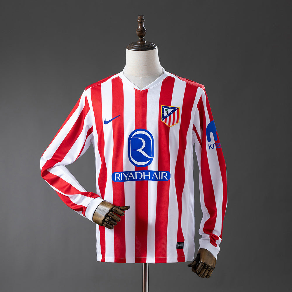 Atletico Madrid Home Replica Kit 2025/26 Long Sleeve