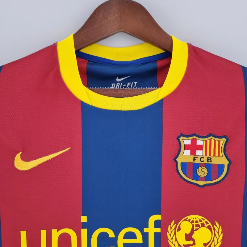 FC Barcelona Retro Home Kit 2010/11 Long Sleeve
