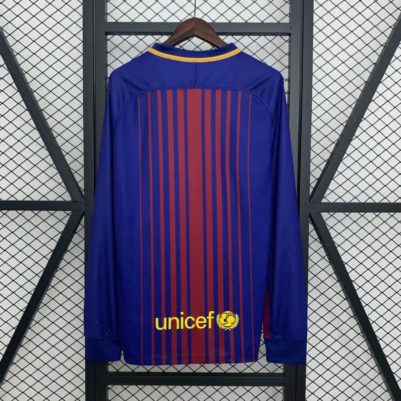 FC Barcelona Retro Home Kit 2017/18 Long Sleeve