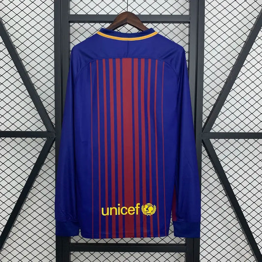 FC Barcelona Retro Home Kit 2017/18 Long Sleeve