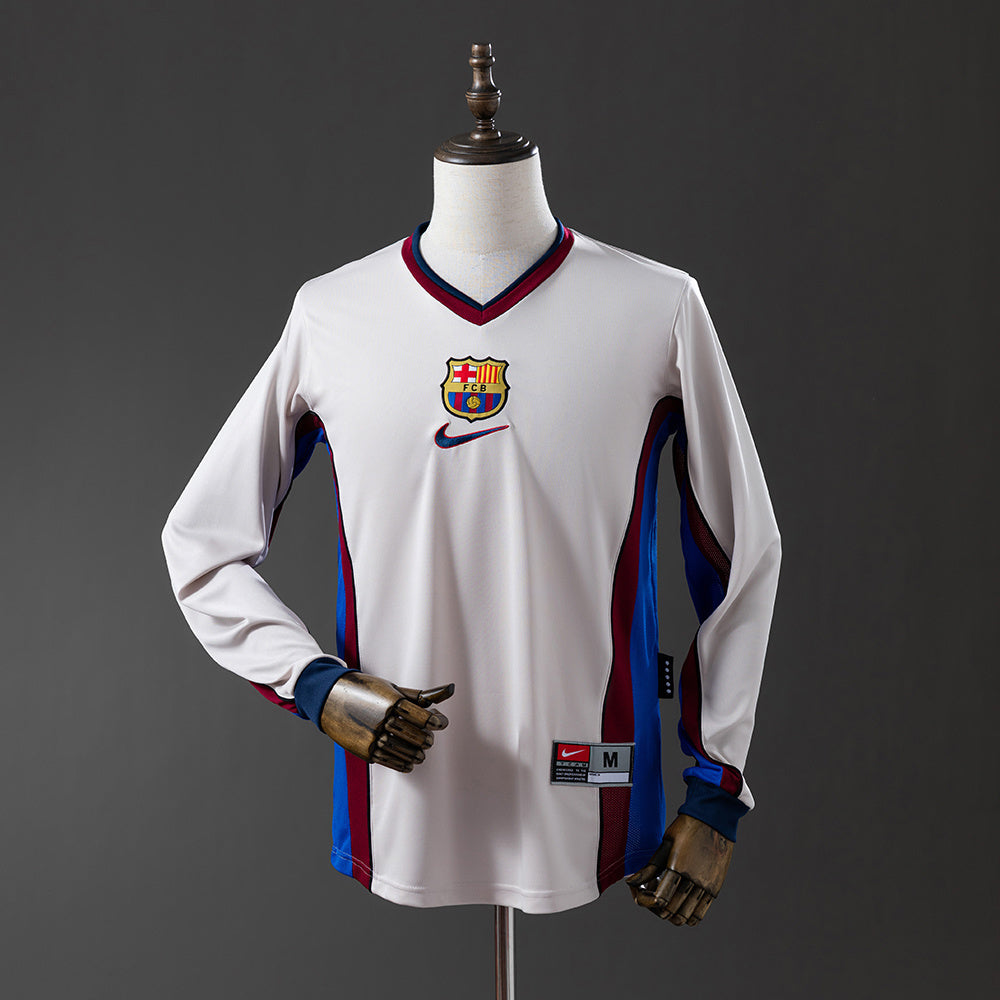 FC Barcelona Retro Away Kit 1998/99 Long Sleeve