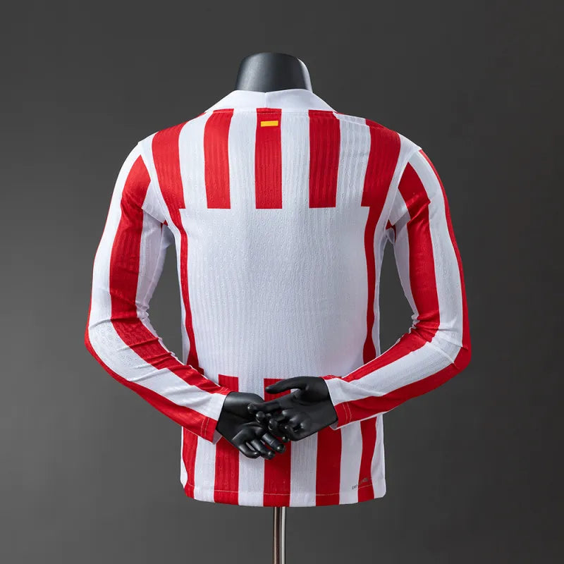 Atletico Madrid Home Player Kit 2025/26 Long Sleeve