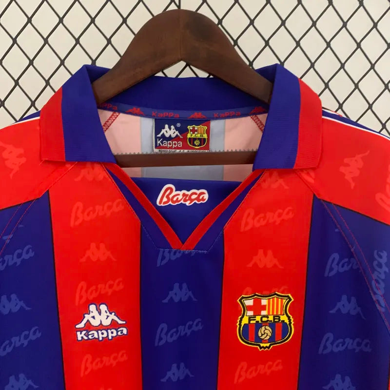 FC Barcelona Retro Home Kit 1996/97 Long Sleeve