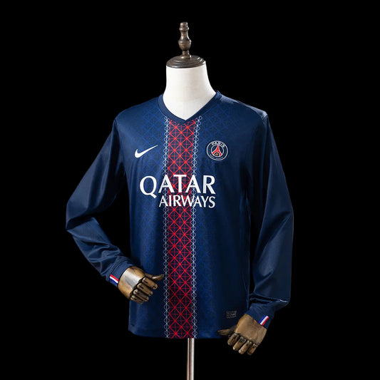 Paris Saint-Germain Home Replica Long Sleeve Kit 2025/26