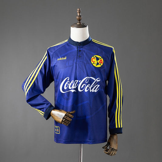 Club América 1997/98 Away Long Sleeve Retro Kit front view