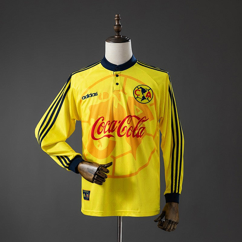 Club América 1997/98 Home Long Sleeve Retro Kit front view