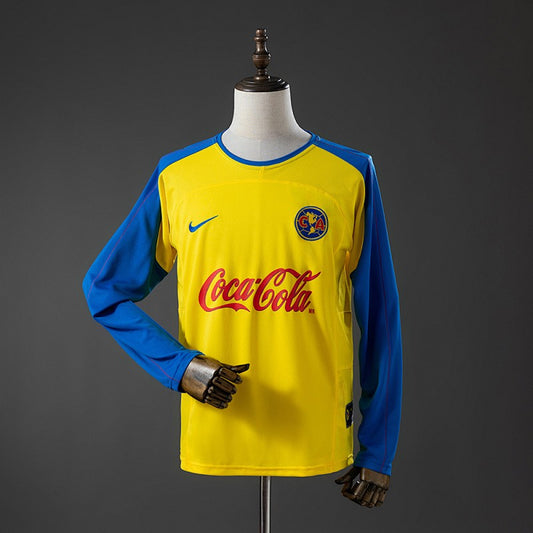 Club América 2003/04 Home Long Sleeve Retro Kit front view