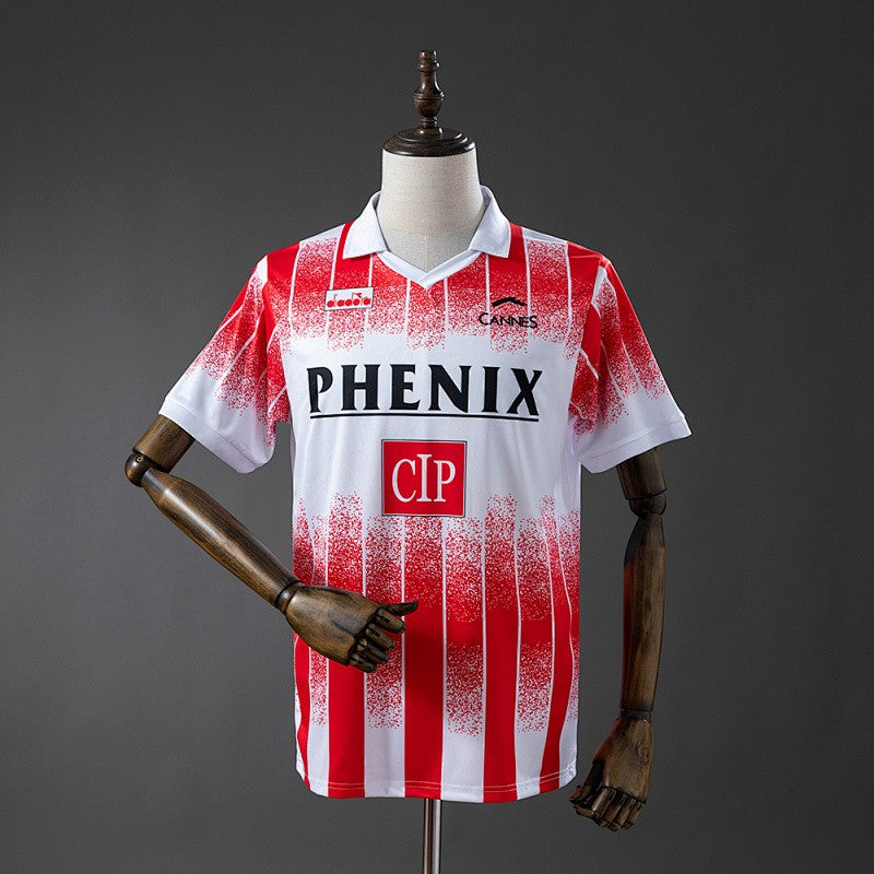AS Cannes 1991/92 Home Retro Kit front view