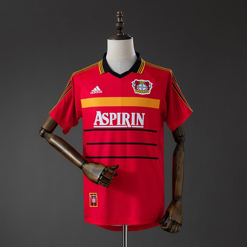 Bayer Leverkusen 1998/00 Home Retro Kit front view