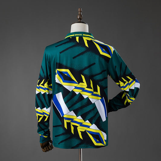 Brazil 1996/97 Goalkeeper Long Sleeve Retro Kit back view